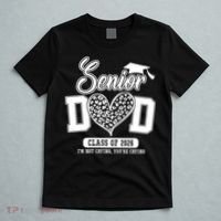 Senior Dad Class Of 2026 Senior Dada 26 Graduation Leopard T-Shirt thumb 5
