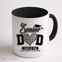 Senior Dad Class Of 2026 Senior Dada 26 Graduation Leopard Coffee Mug thumb 1