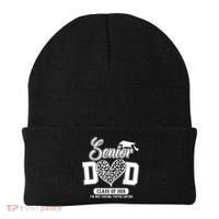 Senior Dad Class Of 2026 Senior Dada 26 Graduation Leopard Beanie thumb 0