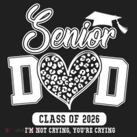 Senior Dad Class Of 2026 Senior Dada 26 Graduation Leopard Beanie thumb 2