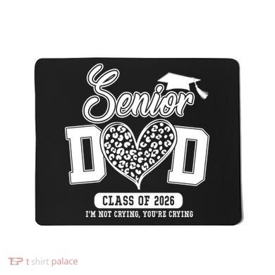 Senior Dad Class Of 2026 Senior Dada 26 Graduation Leopard Mousepad