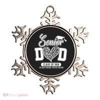 Senior Dad Class Of 2026 Senior Dada 26 Graduation Leopard Ornament thumb 0