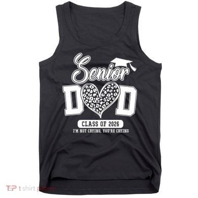 Senior Dad Class Of 2026 Senior Dada 26 Graduation Leopard Tank Top