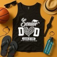 Senior Dad Class Of 2026 Senior Dada 26 Graduation Leopard Tank Top thumb 4