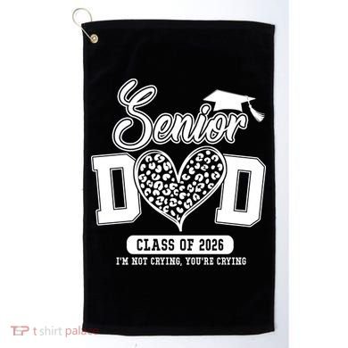 Senior Dad Class Of 2026 Senior Dada 26 Graduation Leopard Golf Towel
