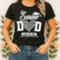 Senior Dad Class Of 2026 Senior Dada 26 Graduation Leopard Women's T-Shirt thumb 2
