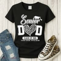 Senior Dad Class Of 2026 Senior Dada 26 Graduation Leopard Women's T-Shirt thumb 3