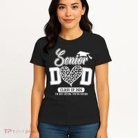 Senior Dad Class Of 2026 Senior Dada 26 Graduation Leopard Women's T-Shirt thumb 4