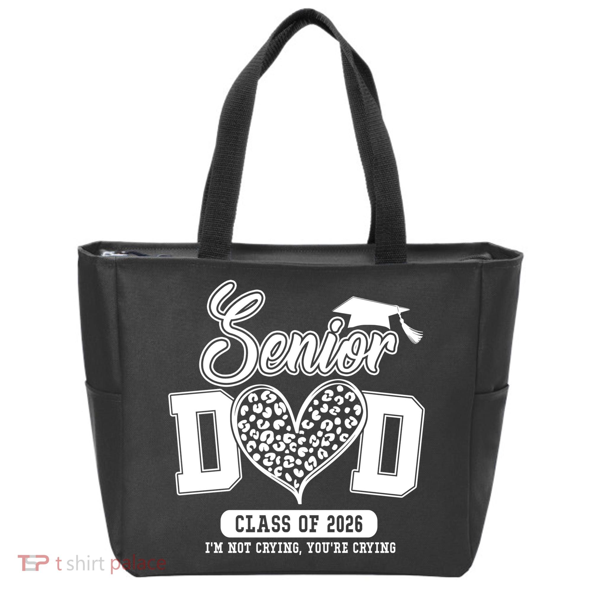 Senior Dad Class Of 2026 Senior Dada 26 Graduation Leopard Tote Bag