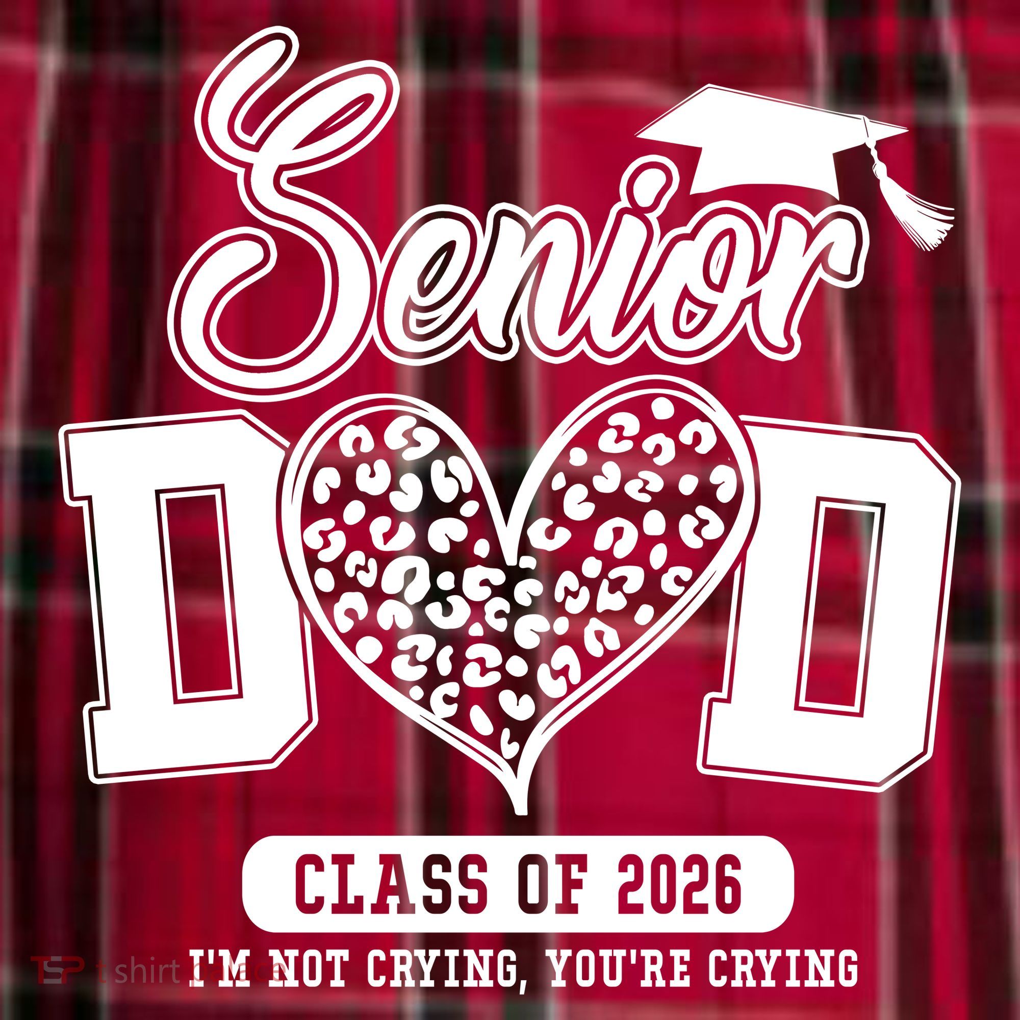 Senior Dad Class Of 2026 Senior Dada 26 Graduation Leopard Women's Flannel Plaid Pajama Pants