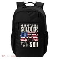 Soldier Dad Cool Gift He Not Just Soldier He Is My Son Father Gift Backpack thumb 0