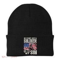 Soldier Dad Cool Gift He Not Just Soldier He Is My Son Father Gift Beanie thumb 0