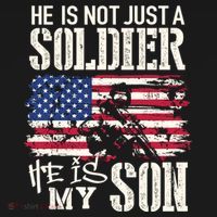 Soldier Dad Cool Gift He Not Just Soldier He Is My Son Father Gift Women's Hoodie thumb 2