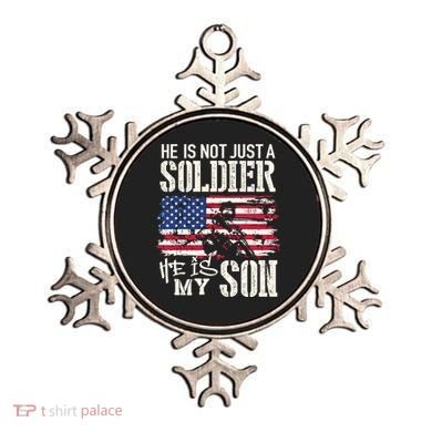 Soldier Dad Cool Gift He Not Just Soldier He Is My Son Father Gift Ornament