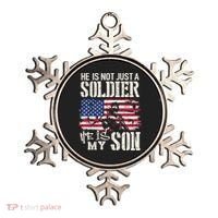 Soldier Dad Cool Gift He Not Just Soldier He Is My Son Father Gift Ornament thumb 0