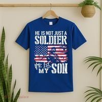 Soldier Dad Cool Gift He Not Just Soldier He Is My Son Father Gift T-Shirt thumb 2