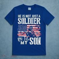 Soldier Dad Cool Gift He Not Just Soldier He Is My Son Father Gift T-Shirt thumb 5