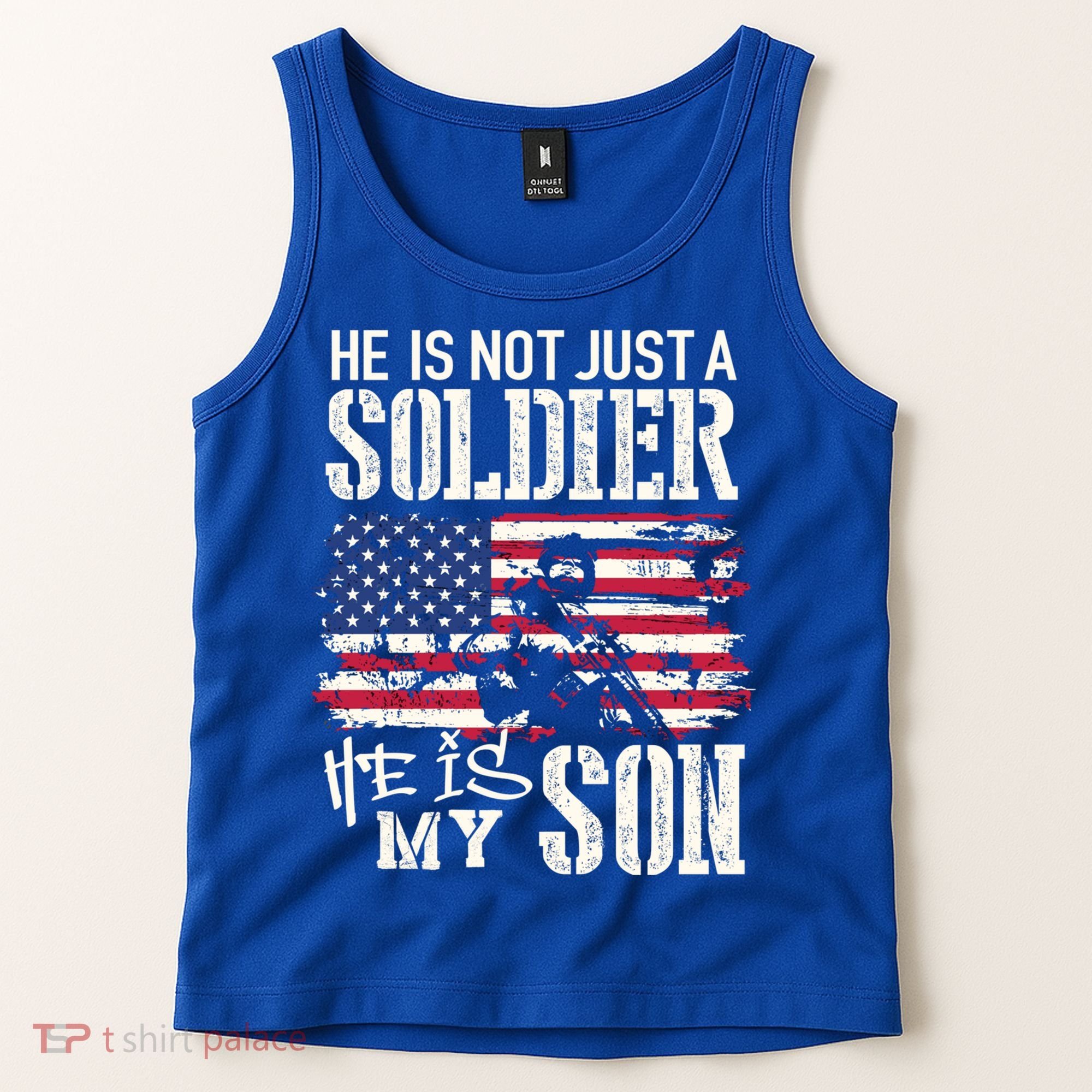 Soldier Dad Cool Gift He Not Just Soldier He Is My Son Father Gift Tank Top