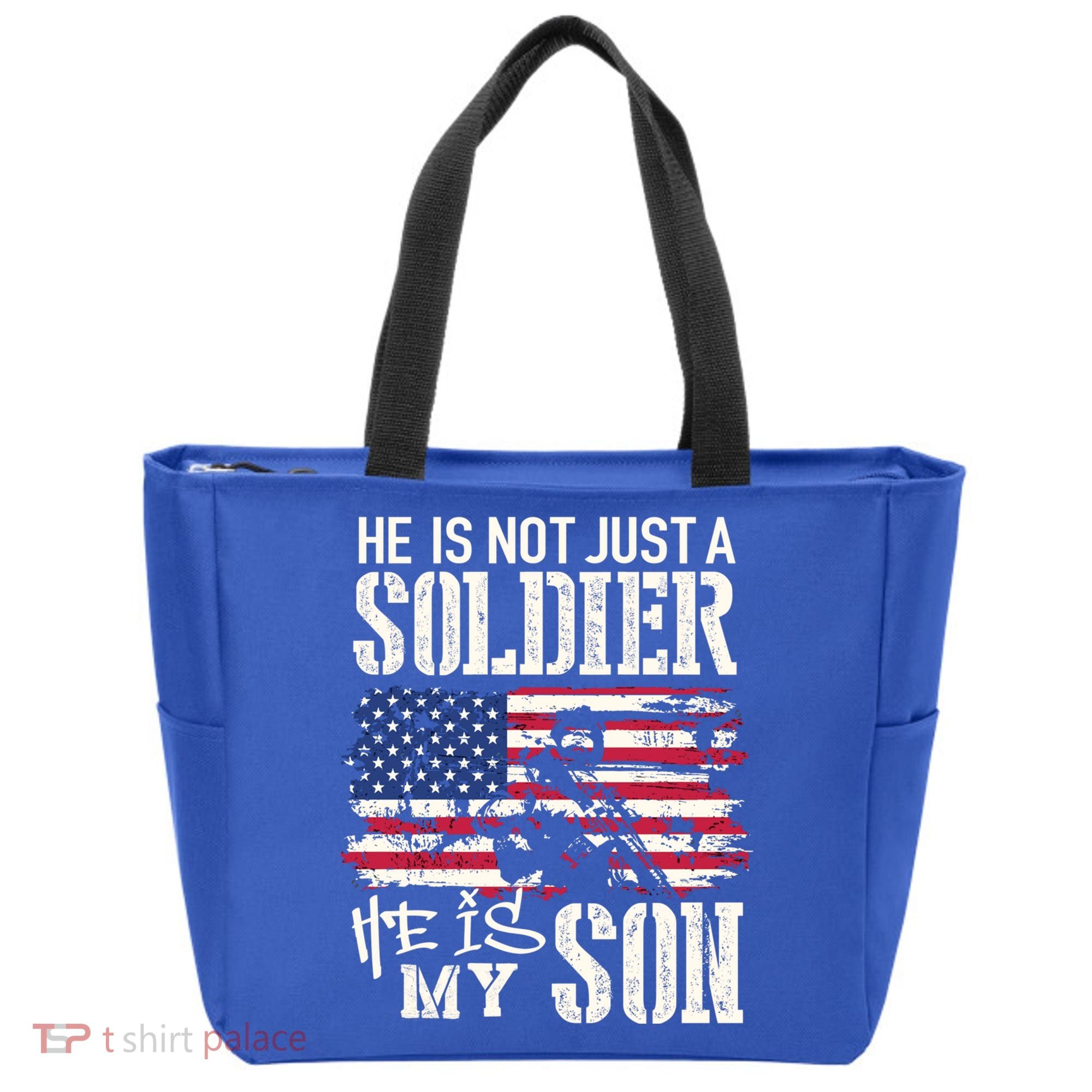 Soldier Dad Cool Gift He Not Just Soldier He Is My Son Father Gift Tote Bag