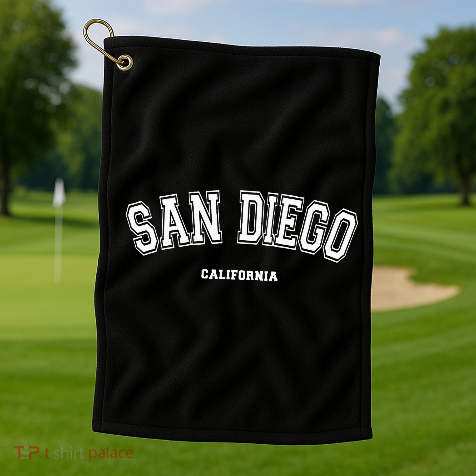 San Diego California Golf Towel