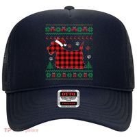 Scottie Dog Christmas Pajama Red Plaid Scottish Ugly Sweater Hat thumb 0