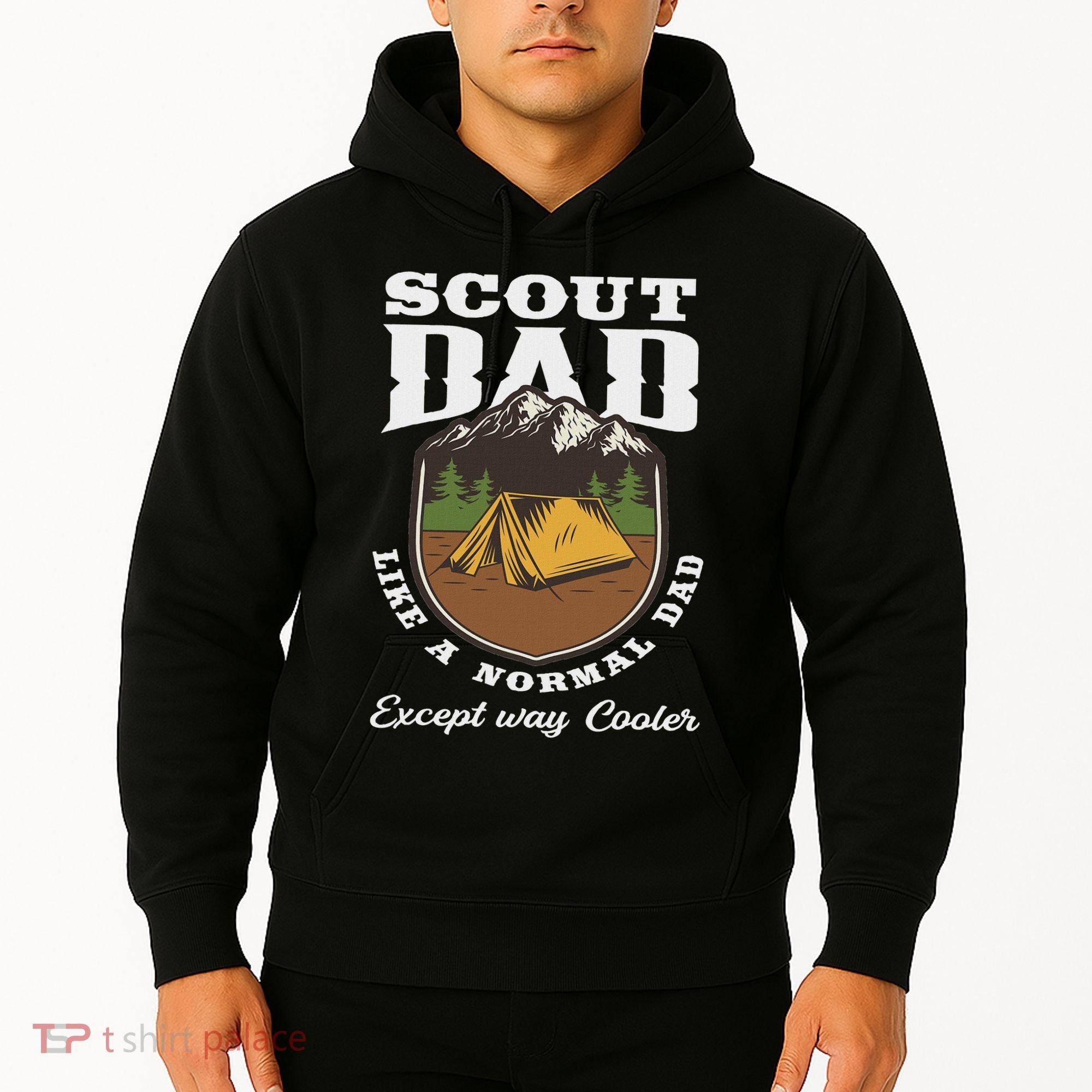 Scout Dad Camping Scouting Tent Scout Leader Scout Hoodie
