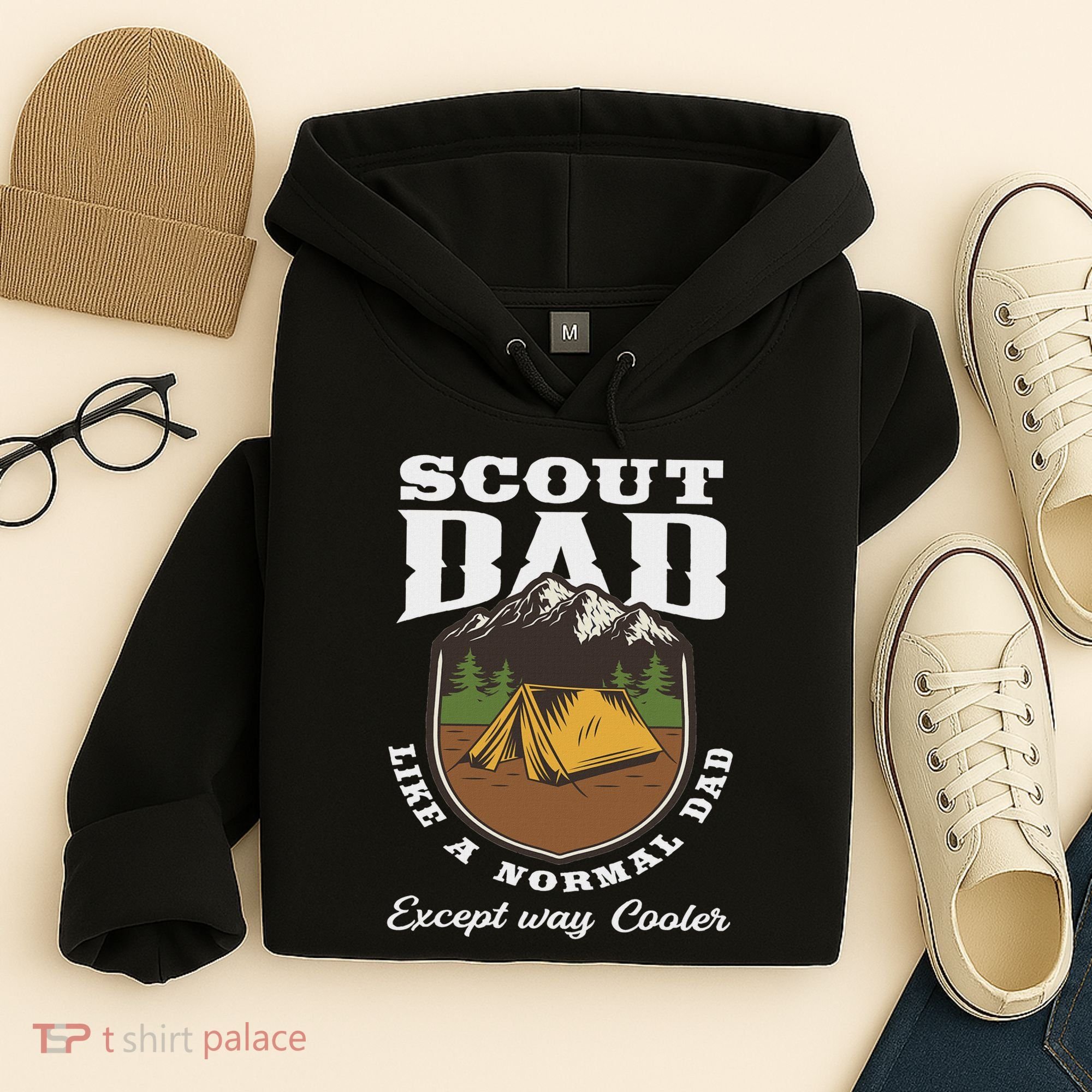 Scout Dad Camping Scouting Tent Scout Leader Scout Hoodie