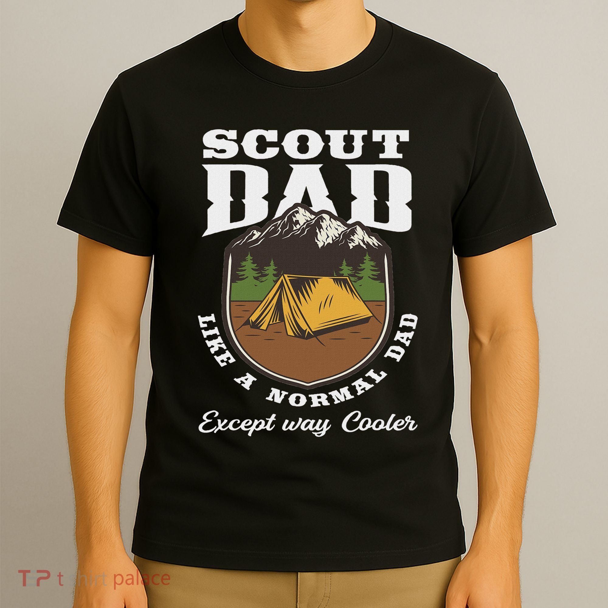 Scout Dad Camping Scouting Tent Scout Leader Scout T-Shirt