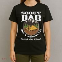 Scout Dad Camping Scouting Tent Scout Leader Scout T-Shirt thumb 4
