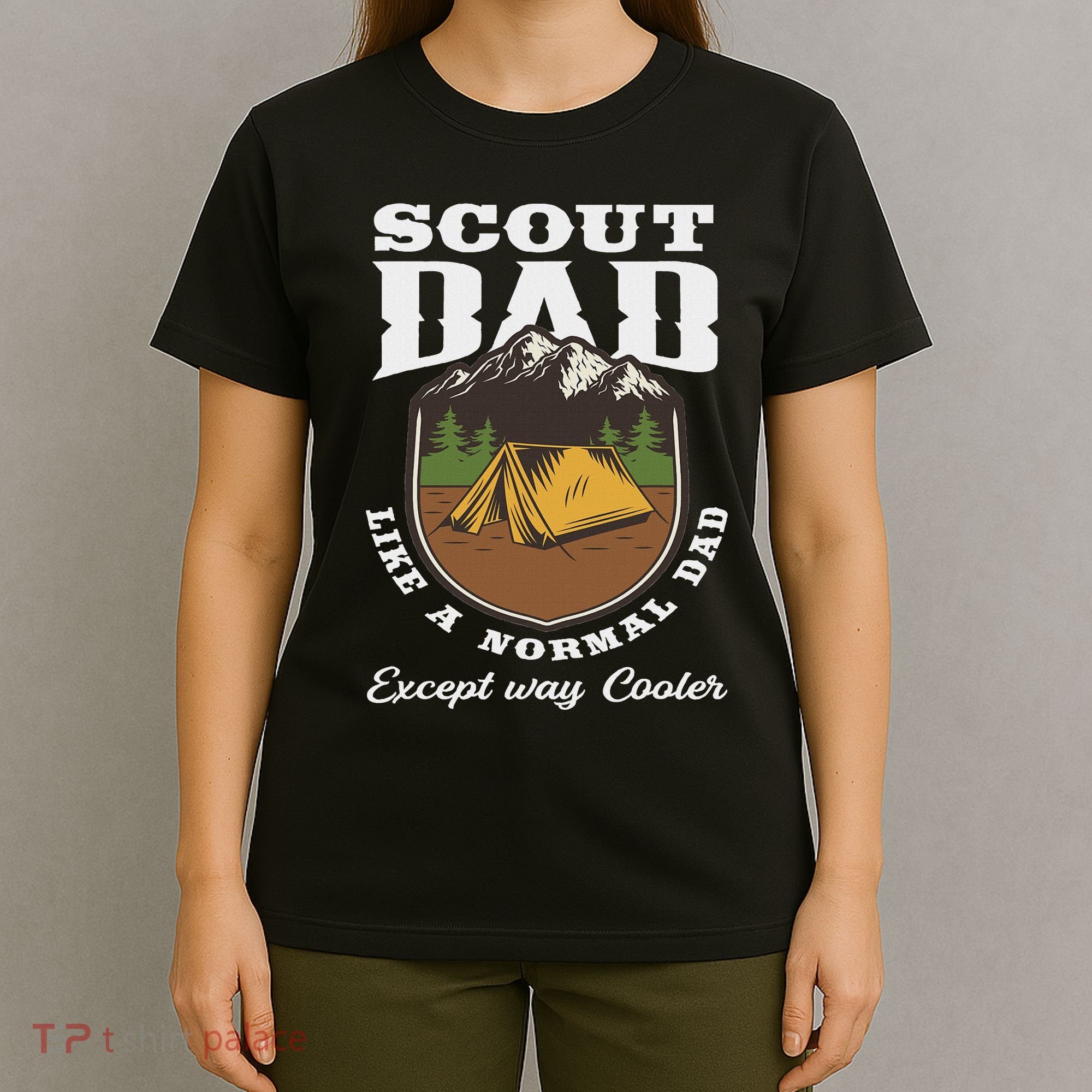 Scout Dad Camping Scouting Tent Scout Leader Scout T-Shirt