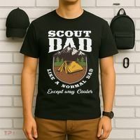 Scout Dad Camping Scouting Tent Scout Leader Scout T-Shirt thumb 6