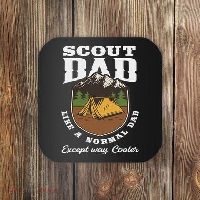 Scout Dad Camping Scouting Tent Scout Leader Scout Coaster