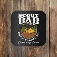 Scout Dad Camping Scouting Tent Scout Leader Scout Coaster thumb 0