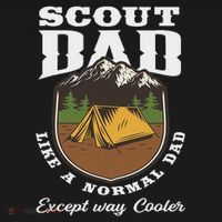 Scout Dad Camping Scouting Tent Scout Leader Scout Baby Bodysuit thumb 2