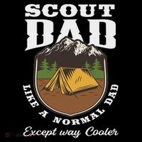 Scout Dad Camping Scouting Tent Scout Leader Scout Toddler Hoodie thumb 2