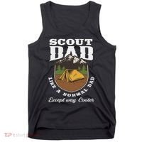Scout Dad Camping Scouting Tent Scout Leader Scout Tank Top thumb 0