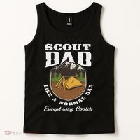 Scout Dad Camping Scouting Tent Scout Leader Scout Tank Top thumb 2