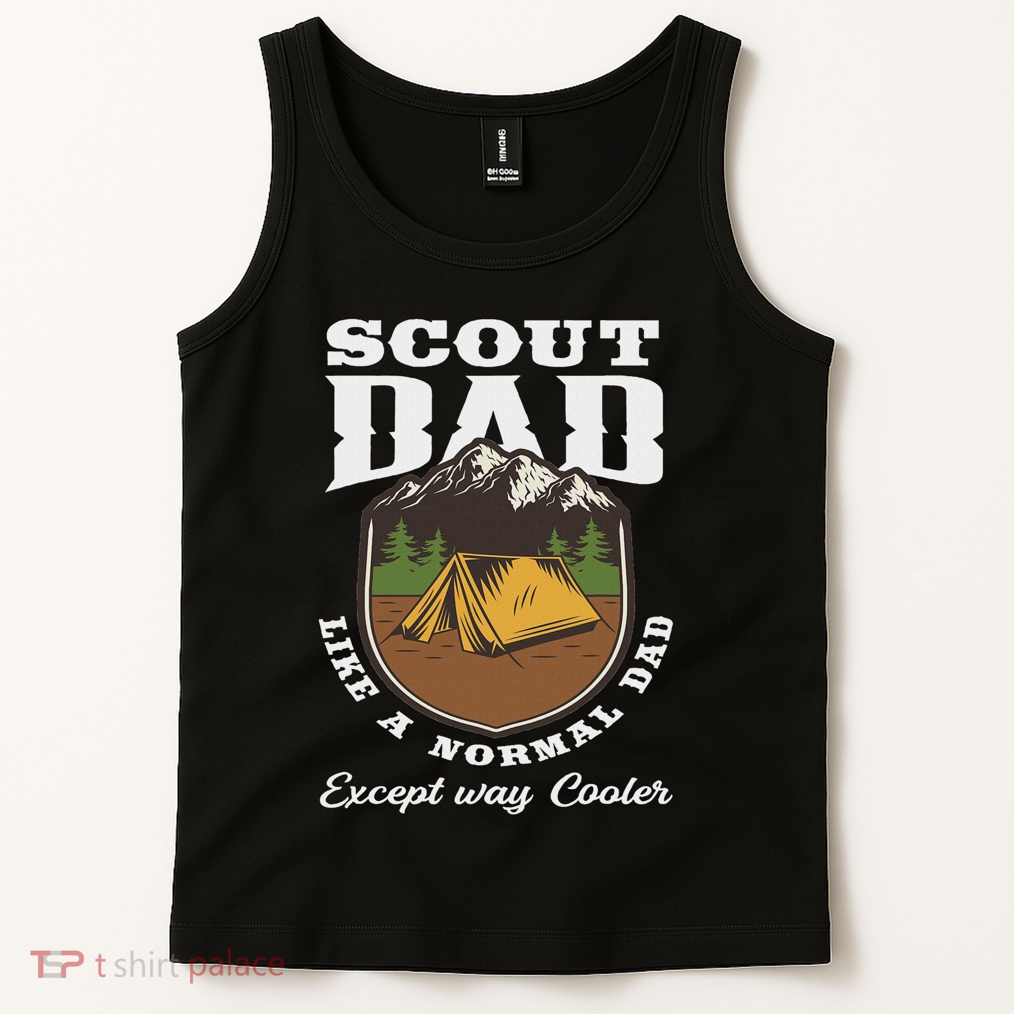 Scout Dad Camping Scouting Tent Scout Leader Scout Tank Top