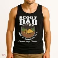 Scout Dad Camping Scouting Tent Scout Leader Scout Tank Top thumb 3