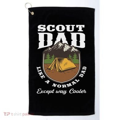 Scout Dad Camping Scouting Tent Scout Leader Scout Golf Towel
