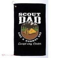 Scout Dad Camping Scouting Tent Scout Leader Scout Golf Towel thumb 0