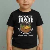 Scout Dad Camping Scouting Tent Scout Leader Scout Toddler T-Shirt thumb 2