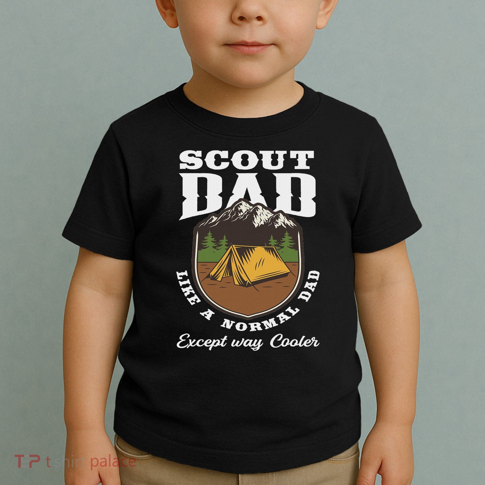 Scout Dad Camping Scouting Tent Scout Leader Scout Toddler T-Shirt