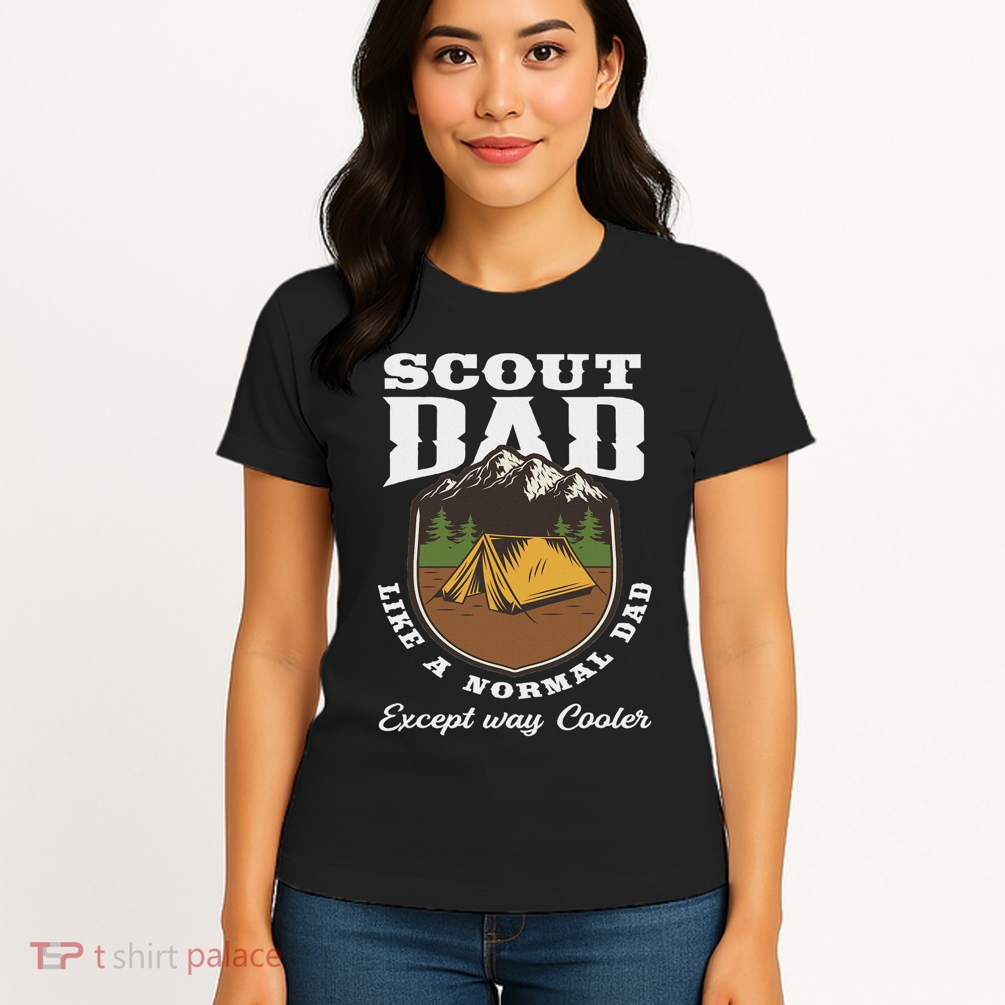 Scout Dad Camping Scouting Tent Scout Leader Scout Women's T-Shirt