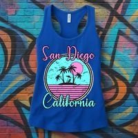 San Diego California Funny Gift Ca Beach Travel Souvenir Funny Gift Women's Tank Top thumb 3