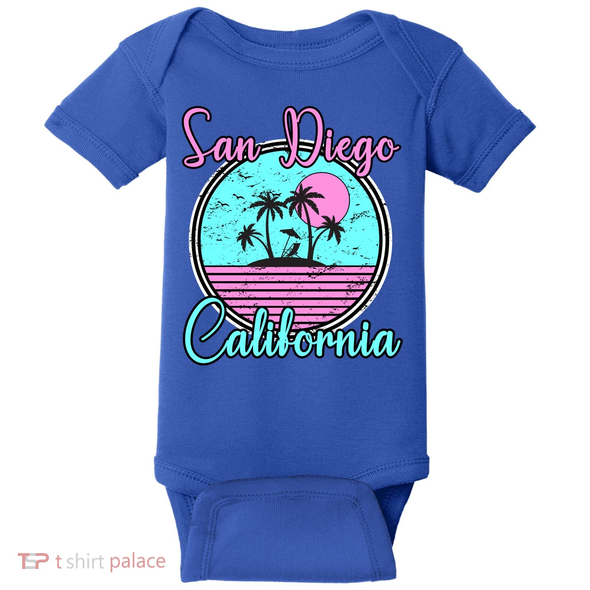 San Diego California Funny Gift Ca Beach Travel Souvenir Funny Gift Baby Bodysuit