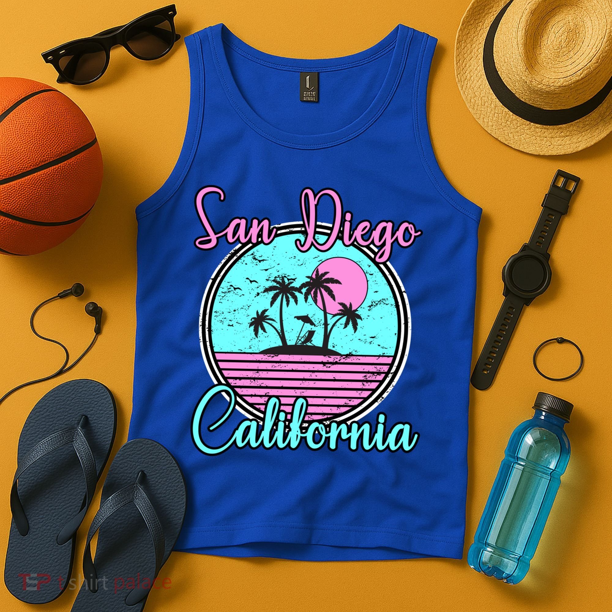 San Diego California Funny Gift Ca Beach Travel Souvenir Funny Gift Tank Top