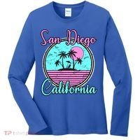 San Diego California Funny Gift Ca Beach Travel Souvenir Funny Gift Women's Long Sleeve Shirt thumb 0