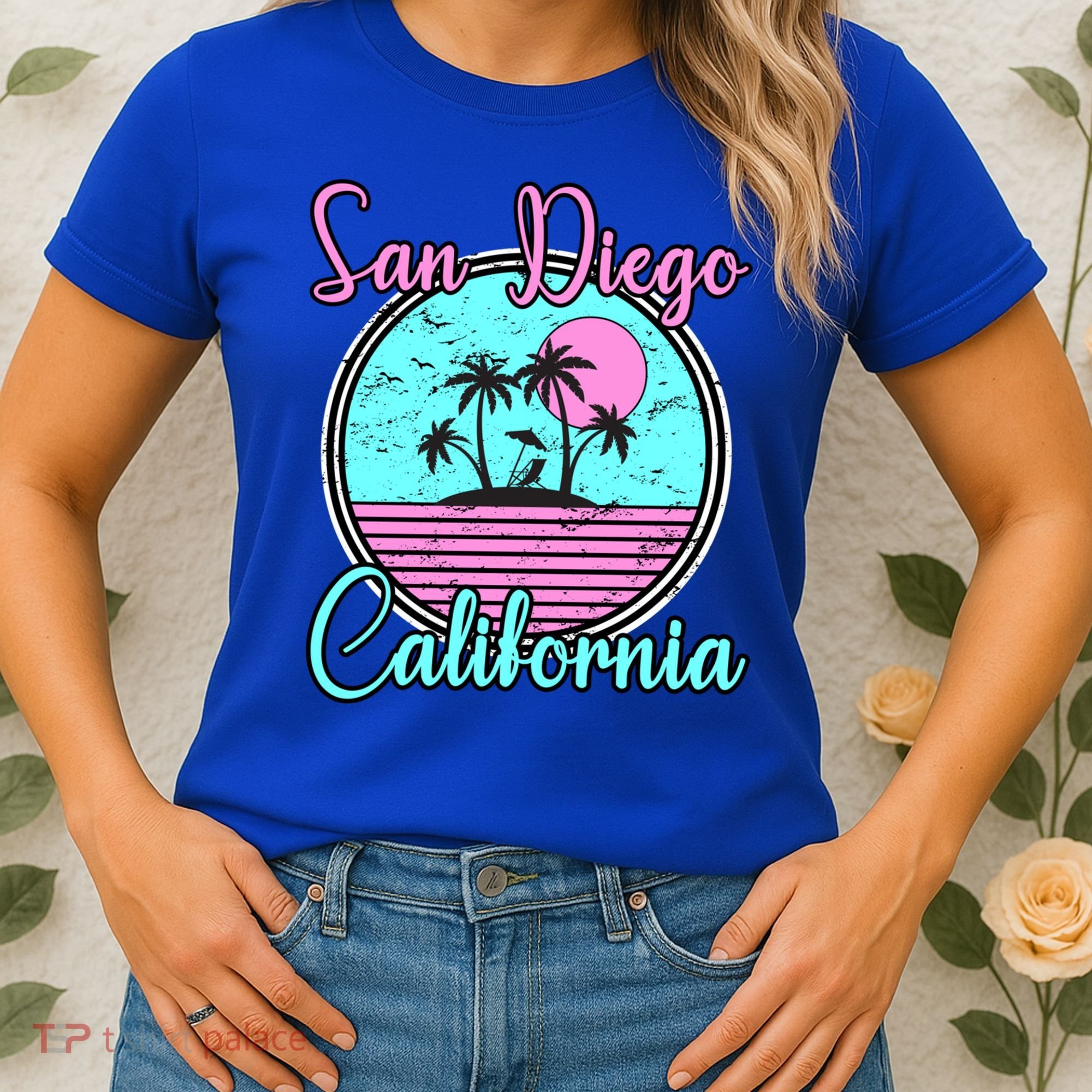 San Diego California Funny Gift Ca Beach Travel Souvenir Funny Gift Women's T-Shirt