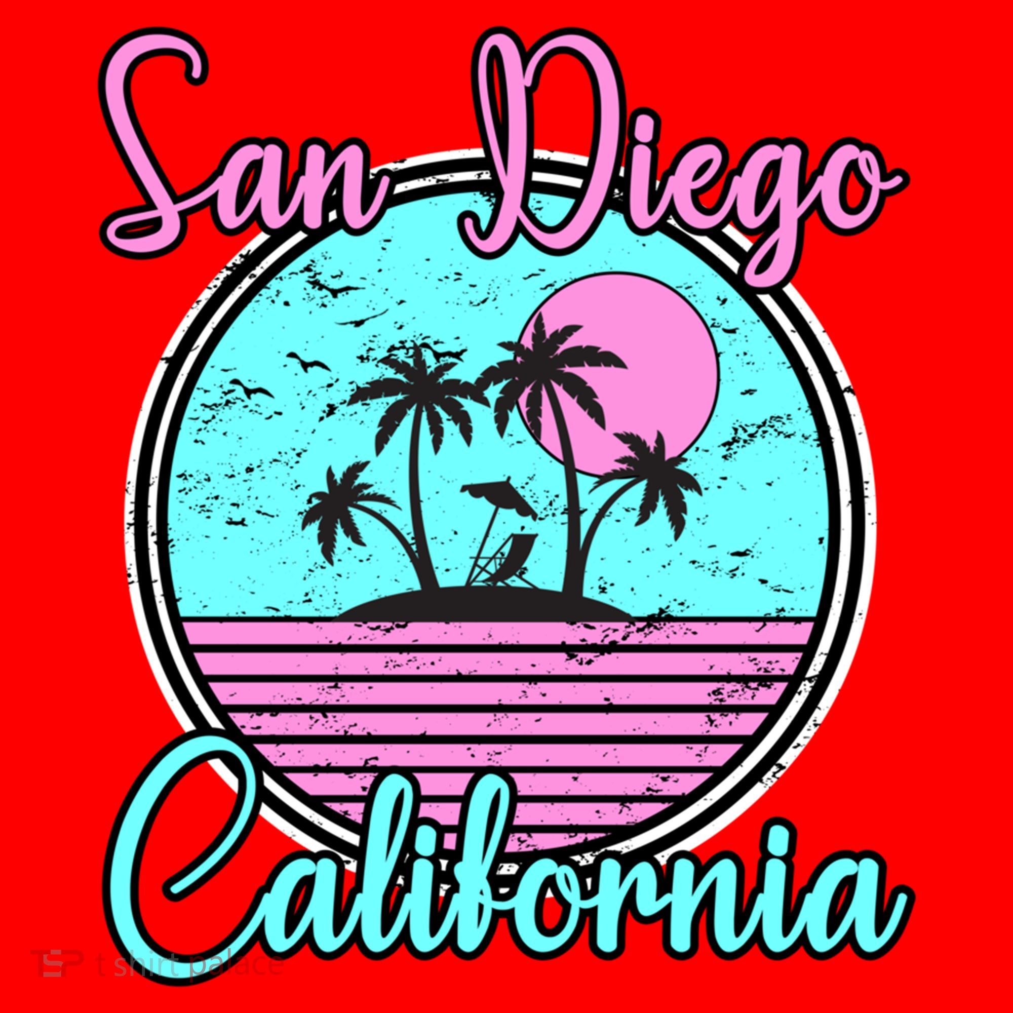 San Diego California Funny Gift Ca Beach Travel Souvenir Funny Gift Santa Hat
